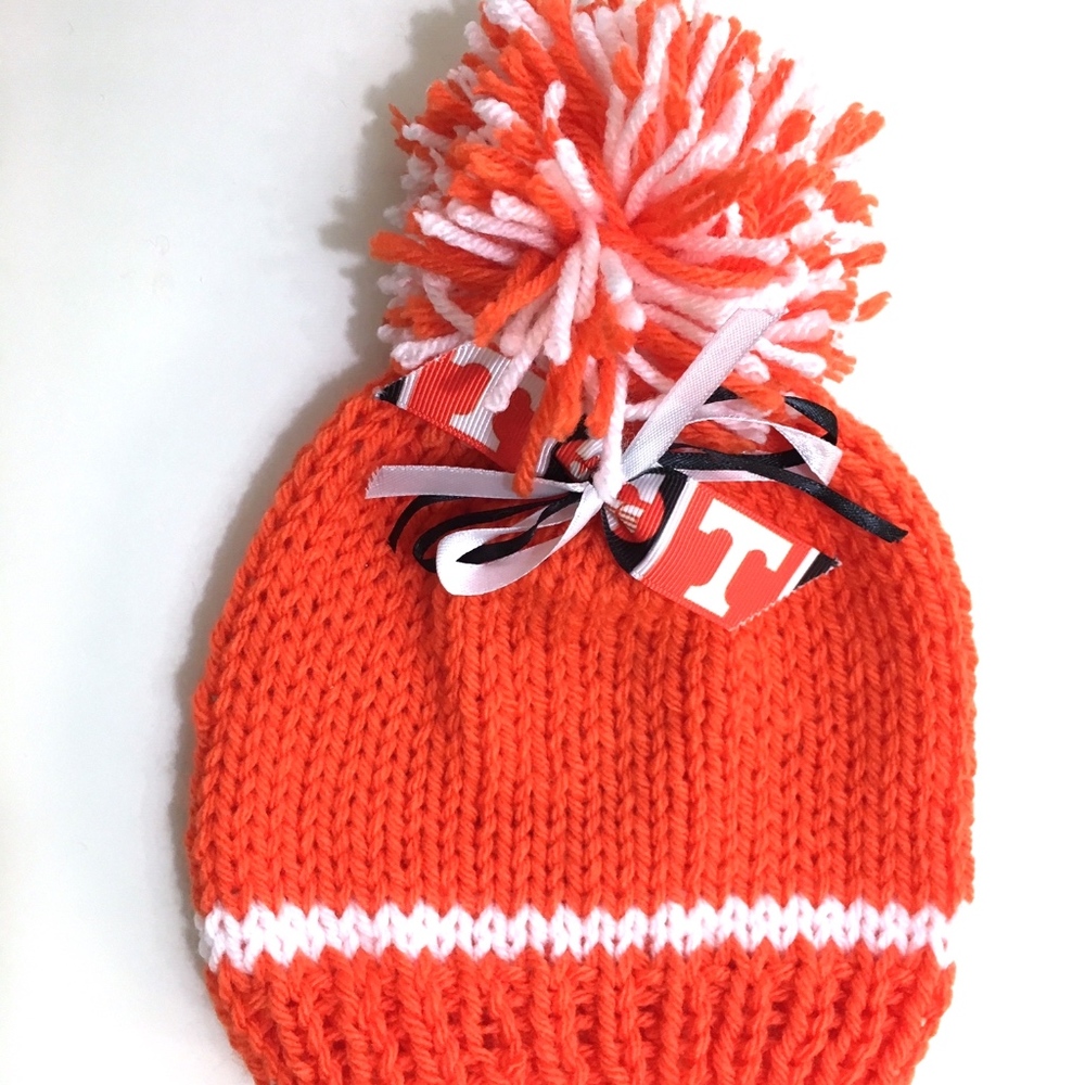 University of Tennessee VOLS Handmade Baby Hat *NEW*